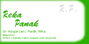reka panak business card
